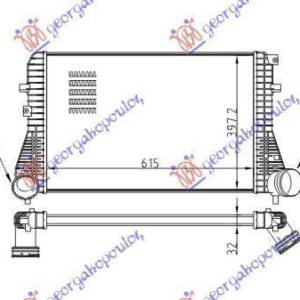 892106200 VW Golf Variant 2009-2014 | Ψυγείο Intercooler Βενζίνη/Πετρέλαιο