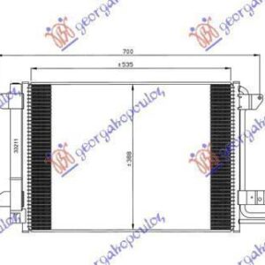 045506400 Skoda Octavia 2008-2013 | Ψυγείο A/C Βενζίνη/Πετρέλαιο