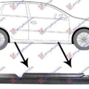 036108251 VW Golf 2004-2008 | Μαρσπιέ Δεξιό