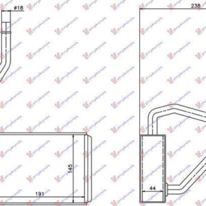 036206500 Ford Fiesta 2002-2008 | Ψυγείο Καλοριφέρ