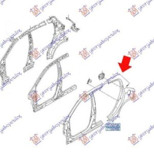 366001682 Hyundai i20 2012-2014 | Φτερό Πίσω Αριστερό