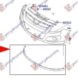 036506380 Hyundai i20 2008-2012 | Σπόιλερ Εμπρός