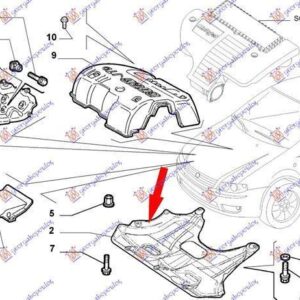 036800830 Fiat Punto 1999-2003 | Ποδιά Μηχανής