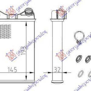 038906500 Fiat Punto 2003-2011 | Ψυγείο Καλοριφέρ