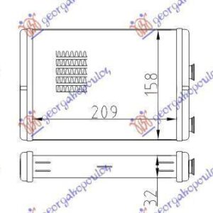 036806510 Fiat Punto 1999-2003 | Ψυγείο Καλοριφέρ