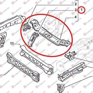 037000220 Fiat Palio 1999-2004 | Μετώπη Εμπρός