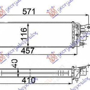 296006200 Fiat Strada 2005-2014 | Ψυγείο Intercooler