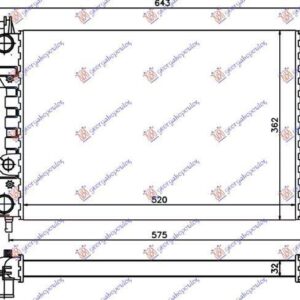 016806330 Fiat Strada 1999-2005 | Ψυγείο Νερού