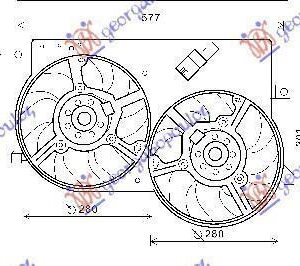 296006470 Fiat Strada 2005-2014 | Βεντιλατέρ