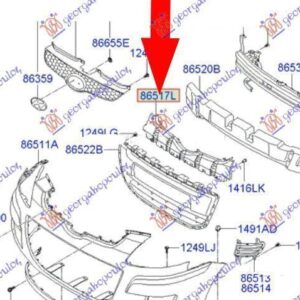 037800210 Hyundai Matrix 2008-2010 | Τραβέρσα Προφυλακτήρα