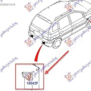 037806111 Hyundai Matrix 2008-2010 | Φανός Ομίχλης Πίσω Δεξιός