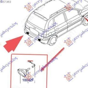 037806112 Hyundai Matrix 2008-2010 | Φανός Ομίχλης Πίσω Αριστερός