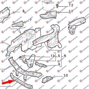 038100500 Fiat Punto GT 1996-1999 | Τραβέρσα Σασί