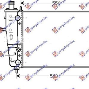 041206305 Fiat Marea 1996-2007 | Ψυγείο Νερού