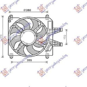 041206460 Fiat Marea 1996-2007 | Βεντιλατέρ