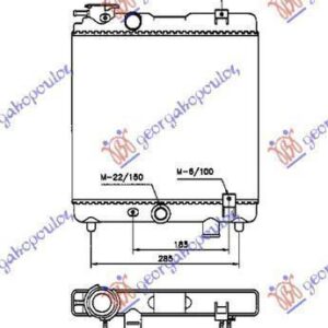 039306300 Fiat Panda 1982-1986 | Ψυγείο Νερού