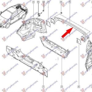 673403850 Renault Megane Coupe/Cabrio 2014-2016 | Τραβέρσα Προφυλακτήρα Πίσω