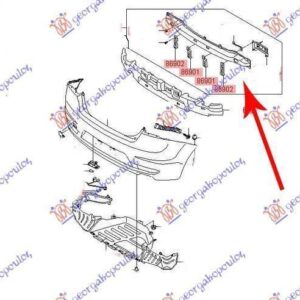 430003850 Kia Ceed 3θυρο 2010-2013 | Τραβέρσα Προφυλακτήρα Πίσω