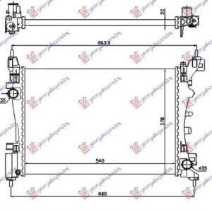 039106365 Fiat Grande Punto 2005-2012 | Ψυγείο Νερού Βενζίνη