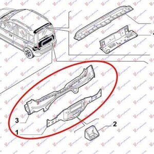 040002070 Fiat Panda 2003-2014 | Ποδιά Πίσω