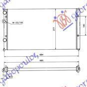 063806320 VW Caddy Van 1996-2004 | Ψυγείο Νερού Βενζίνη/Πετρέλαιο