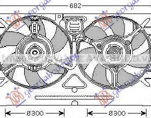 063806460 VW Caddy Van 1996-2004 | Βεντιλατέρ