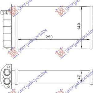 041206510 Fiat Marea 1996-2007 | Ψυγείο Καλοριφέρ