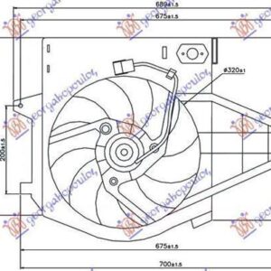 032606440 Peugeot Expert 1995-2003 | Βεντιλατέρ