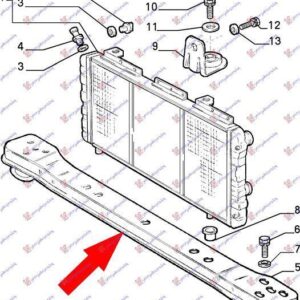 042500500 Fiat Ducato 1994-2002 | Τραβέρσα Ψυγείου