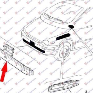 043503840 Fiat Multipla 1998-2004 | Τραβέρσα Προφυλακτήρα Εμπρός