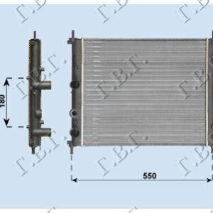 043506300 Fiat Multipla 1998-2004 | Ψυγείο Νερού