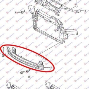 043803840 Skoda Fabia 1999-2007 | Τραβέρσα Προφυλακτήρα Εμπρός