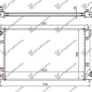 044406320 Toyota Corolla Hachtback/Liftback 2004-2006 | Ψυγείο Νερού