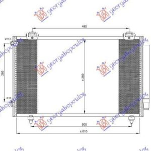 044006400 Toyota Corolla Sedan 2002-2006 | Ψυγείο A/C Βενζίνη/Πετρέλαιο