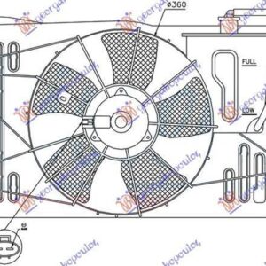 028206450 Toyota Corolla Verso 2001-2007 | Βεντιλατέρ