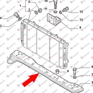 044800500 Fiat Ducato 2002-2006 | Τραβέρσα Ψυγείου