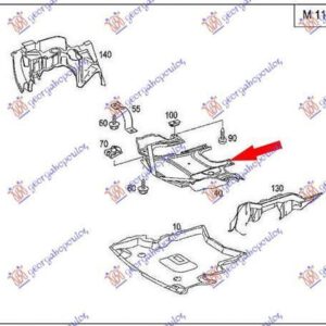 045000845 Mercedes-Benz C-Class 2003-2007 | Ποδιά Μηχανής