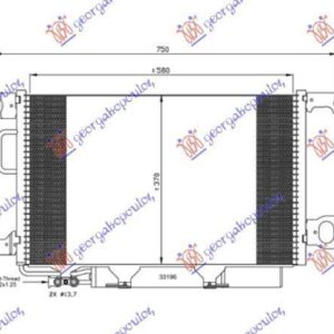 052106430 Mercedes-Benz CLC-Class 2001-2008 | Ψυγείο A/C Βενζίνη/Πετρέλαιο