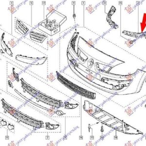 046504287 Renault Scenic 2003-2009 | Βάση Φανού Αριστερή