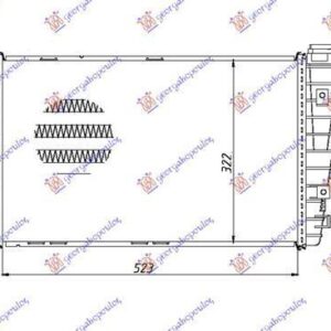 047106240 Opel Astra 2004-2010 | Ψυγείο Intercooler