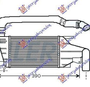 047106260 Opel Astra 2004-2010 | Ψυγείο Intercooler