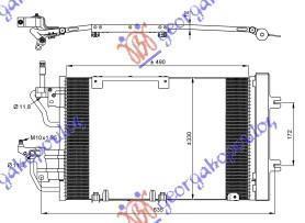 047106425 Opel Astra 2004-2010 | Ψυγείο A/C