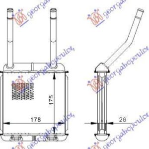 048306500-1 Opel Astra 1995-1998 | Ψυγείο Καλοριφέρ