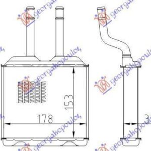 048606500 Opel Combo 1993-2000 | Ψυγείο Καλοριφέρ