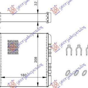 013706500 Opel Zafira 1999-2005 | Ψυγείο Καλοριφέρ