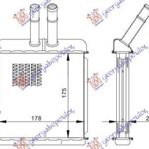 049206500 Daewoo Lanos Liftback 1997-2008 | Ψυγείο Καλοριφέρ