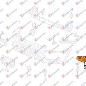 050504286 Honda CR-V 2002-2007 | Βάση Προφυλακτήρα Εμπρός Δεξιά