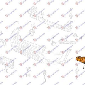 050504287 Honda CR-V 2002-2007 | Βάση Προφυλακτήρα Εμπρός Αριστερή