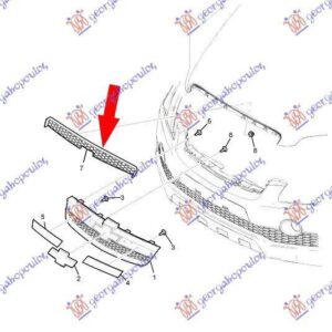 051704550 Chevrolet Captiva 2007-2012 | Μάσκα Άνω