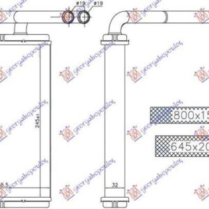 051706500 Chevrolet Captiva 2007-2012 | Ψυγείο Καλοριφέρ